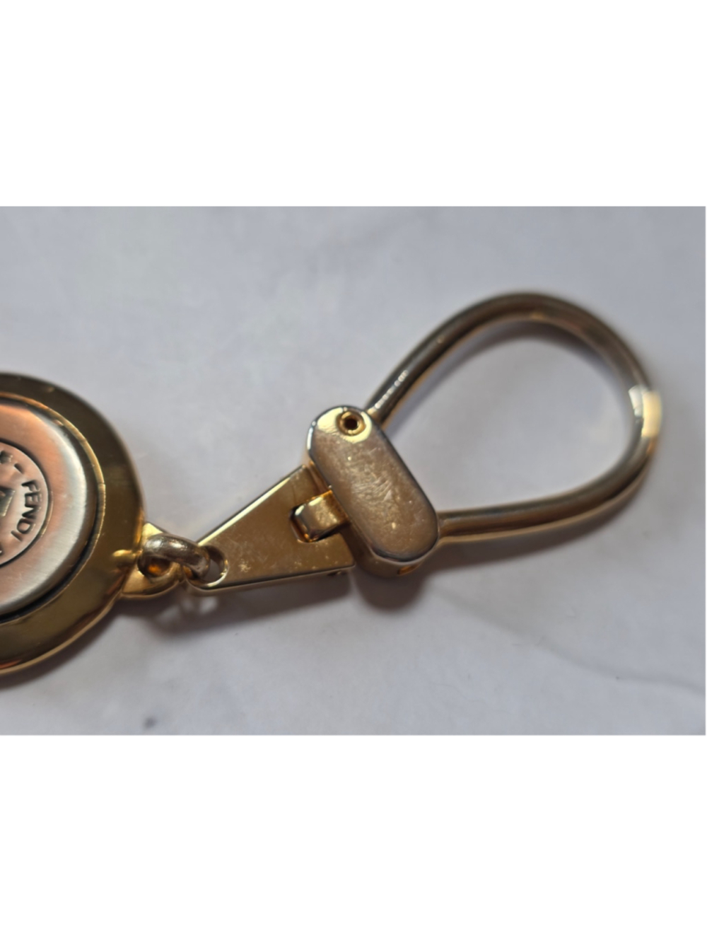 Fendi Roma 1925 Gold-Tone Keychain / Bag Charm with Box - Picture 6 of 6
